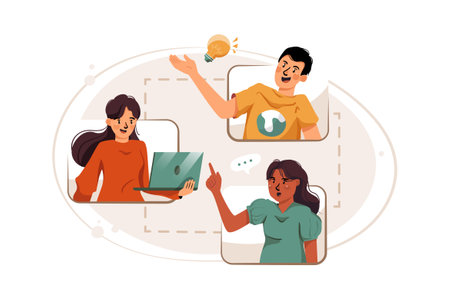Business Activities Illustration concept. Flat illustration isolated on white backgroundのイラスト素材