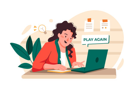 Online Education Illustration concept. Flat illustration isolated on white backgroundのイラスト素材