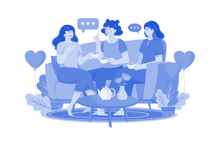 The Women Are Talking Togetherのイラスト素材