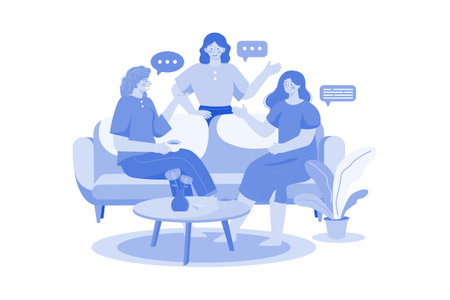 Women's Day Illustration concept on white backgroundのイラスト素材