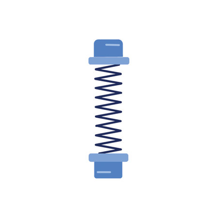 Car Lift Spring Iconのイラスト素材