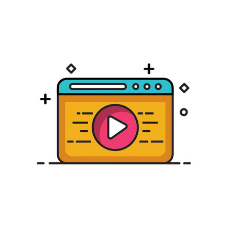 Video motion Iconのイラスト素材