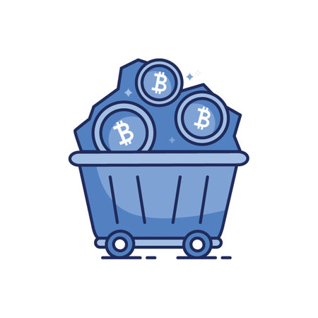 Mining Cart Iconのイラスト素材
