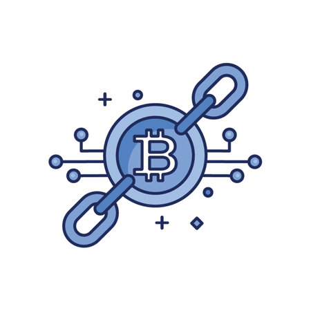 Crypto chains Iconのイラスト素材