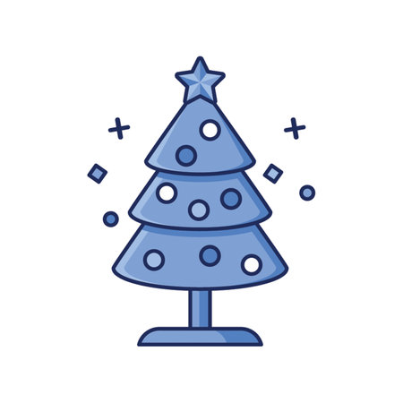 Christmas tree Iconのイラスト素材