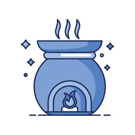 Sauna Oven Iconのイラスト素材