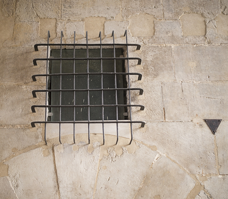 Old window in historic building