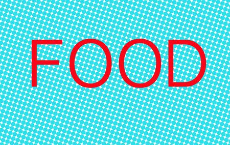 Illustration with the word Foodの写真素材