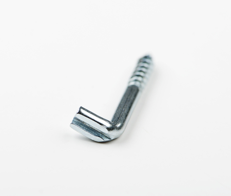 Eyebolt on white background. Isolated. Industry.の写真素材