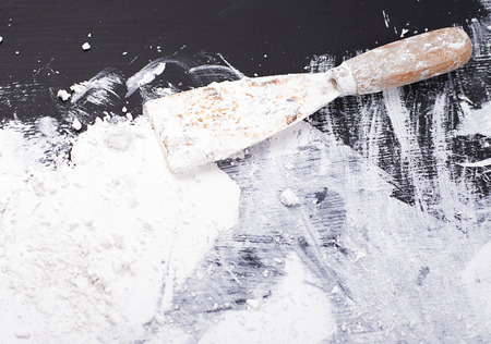 Construction tool to spread the plaster.の写真素材
