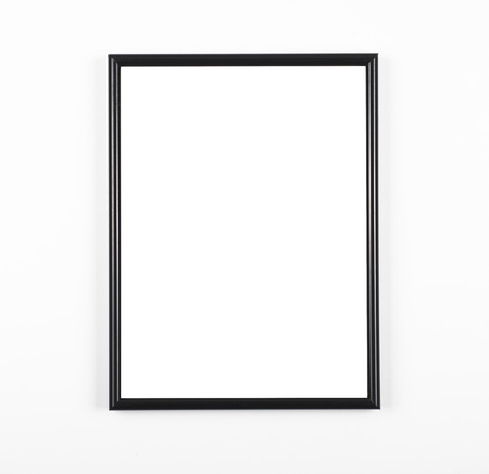Empty photo frame on white background. Mockup.の写真素材
