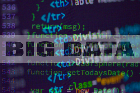 Big data and computer concept.の写真素材