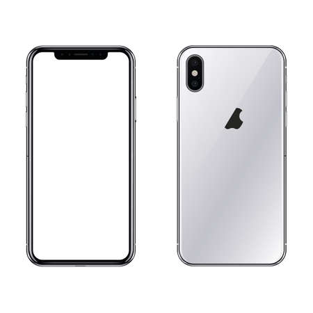 Smart Phone Front and Back View With Transparent Screen.のイラスト素材