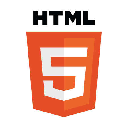 vector collection of web development shield signs: html5のイラスト素材