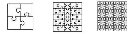 Puzzle icon set design. Puzzle symbol collection icon.のイラスト素材