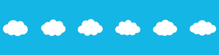 Weather icons set isolated on a white background. Cloud logo and sign collection. Black, blue and yellow colors. simple modern design. flat style vectorのイラスト素材