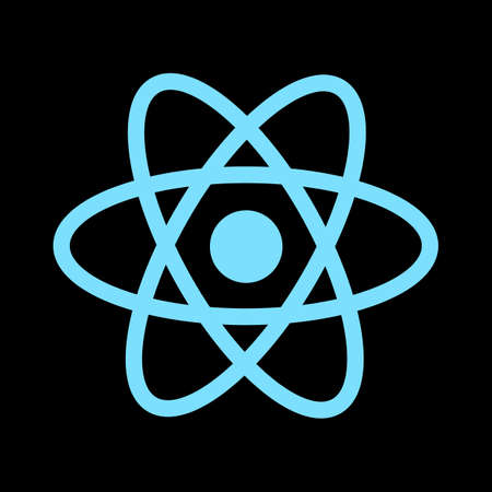 Vector illustration of an icon of the React programming language.のイラスト素材