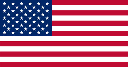 United States of America flag. The correct proportions and colorのイラスト素材
