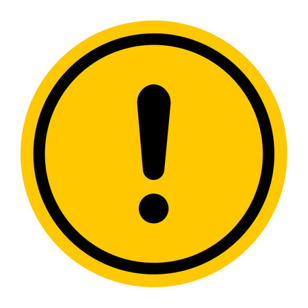 Caution warning signs set. Exclamation marks.のイラスト素材