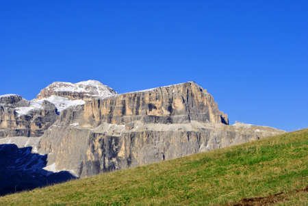 Summer portrait of Italian Dolomites in val di Fassa South Tyrol Alps Italy の写真素材