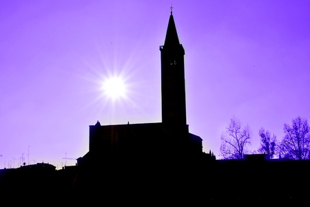 details of buildings in the historic center of Veronaの写真素材
