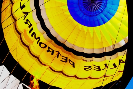 DOBBIACO, ITALY - JANUARY 15: Hot Air Balloon Festival in the Italian Dolomites January 15, 2011 In Dobbiaco, Trentino-South Tyrol - Italyのeditorial素材