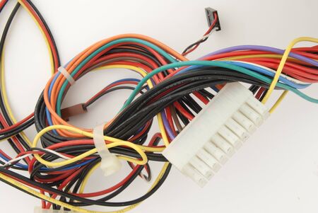 coloured electricalm power cables