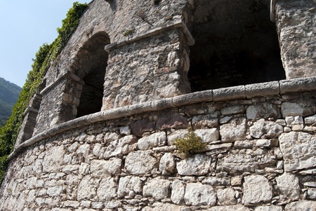 Medieval fortress in Italyの写真素材
