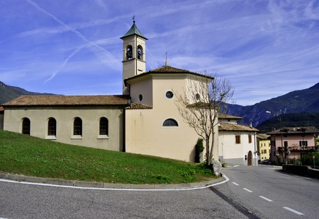 Italy  in a small town. Trentinoのeditorial素材