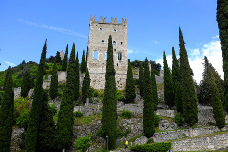 Italy, Arco - view from the castleのeditorial素材