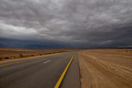 israeli desert in winterの写真素材