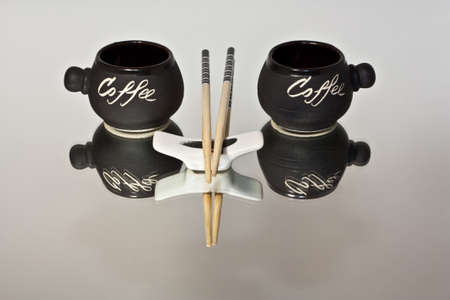 a set of Japanese dishesの写真素材