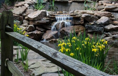 Man Made Water Fallの写真素材