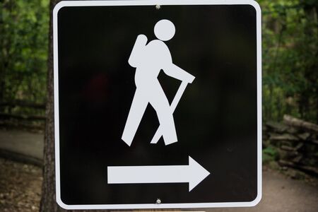 Hiking signの写真素材