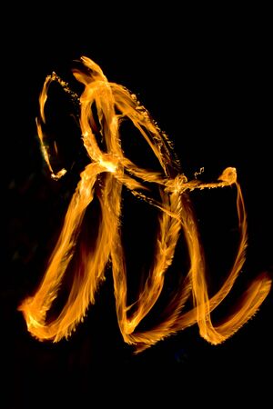 Fire Flame in a strange formeの写真素材