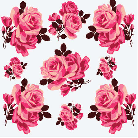 Floral Pattern Design Vector Illustrationのイラスト素材