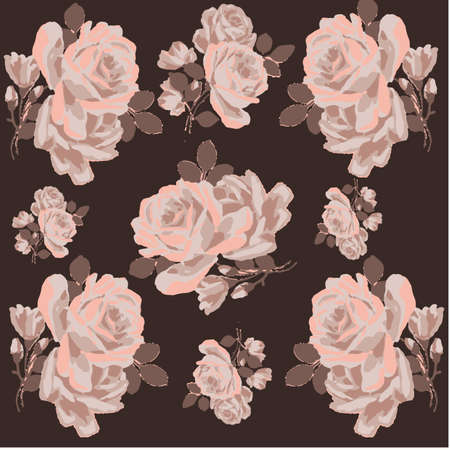 Floral Pattern Design Vector Illustrationのイラスト素材