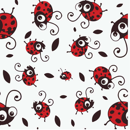 Ladybird Pattern Textureのイラスト素材