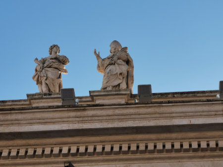 main square in vatican in vaticancityのeditorial素材