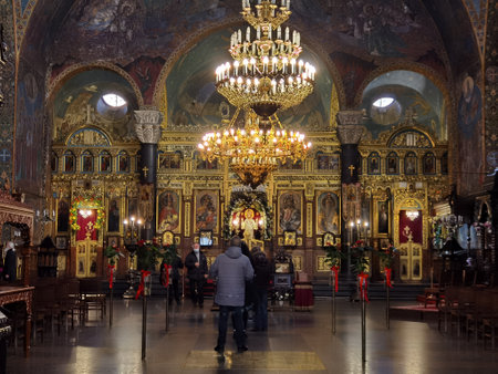 bulgarian orthodox church in sofia bulgaria on november 12th, 2021のeditorial素材