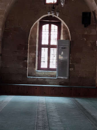 oldest mosque in gaziantep prayer room towards window