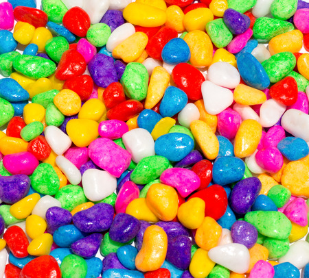 A group of colourful pebbles versus colorsの写真素材