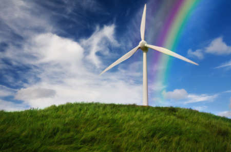 wind generator mixing the rainbow