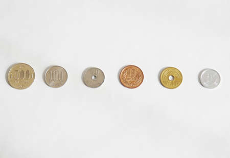 Japan Coins of all kindsの写真素材