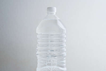 Mineral water in plastic bottles.
