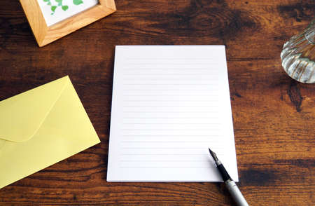 The Letter and fountain pen.