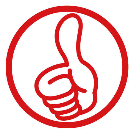 illustration Stamp of thumbs upのイラスト素材