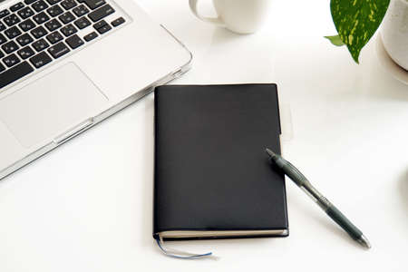 Business notebook item on the desk.の写真素材