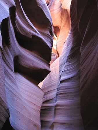 Vertical view of Antelope Canyon wallsの写真素材