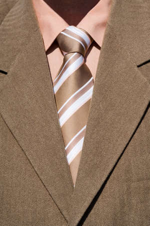 brown tie and brown suitの写真素材